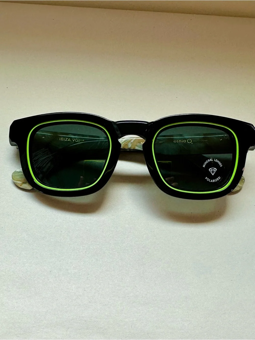 New-Authentic-ETNIA BARCELONA Sunglasses-Polarized-IBIZA VOL. 4-Black Green